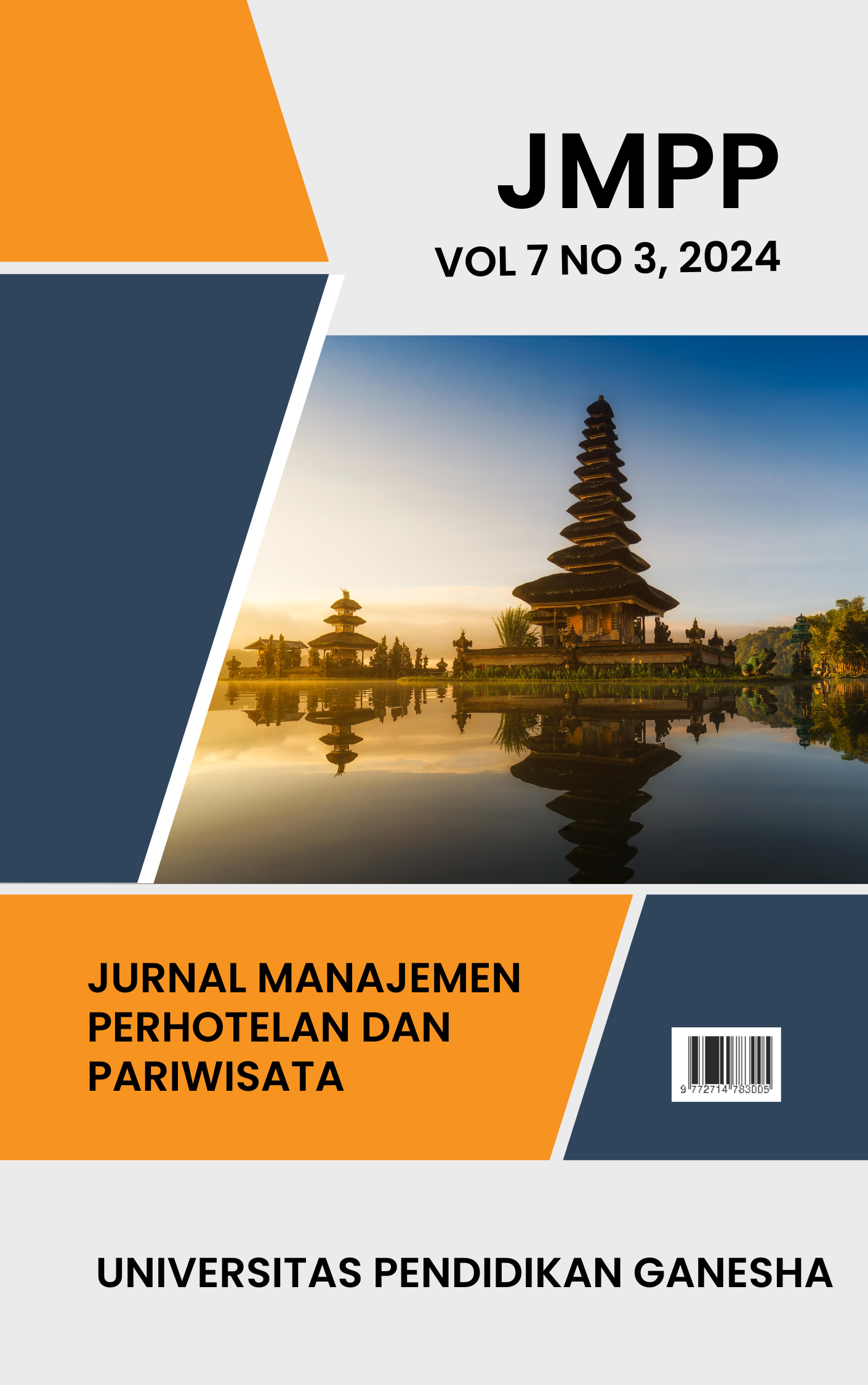 					View Vol. 7 No. 3 (2024): Jurnal Manajemen Perhotelan dan Pariwisata
				