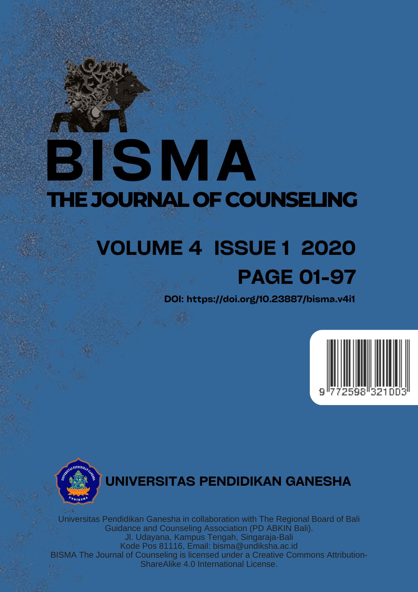 					View Vol. 4 No. 1 (2020): Bisma The Journal of Counseling
				
