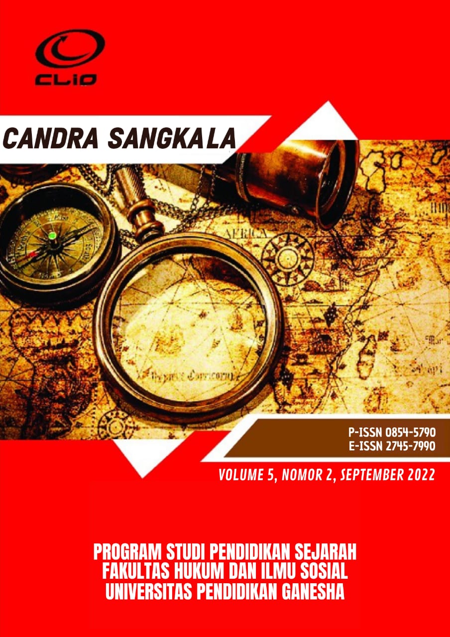 					View Vol. 5 No. 2 (2022): Jurnal Candra Sangkala: September 2022
				